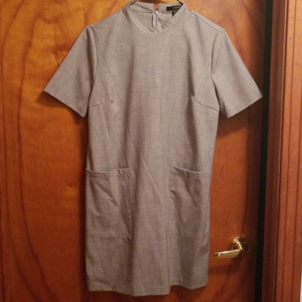 Grey block dress